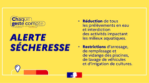 Sécheresse - Restriction de l'usage de l'eau- ALERTE